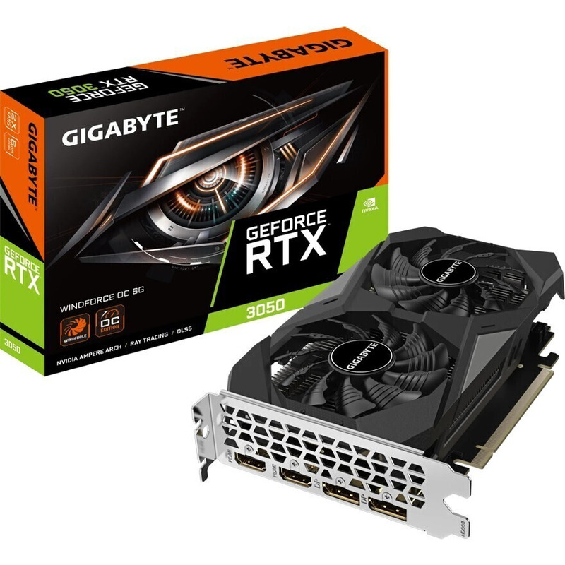 Видеокарта RTX3050 6Gb Gigabyte