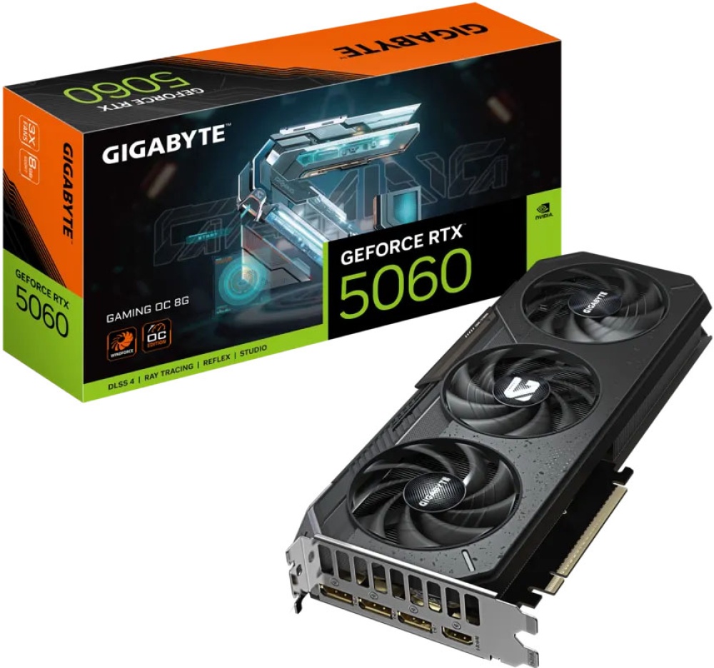 Видеокарта RTX5060 8Gb Gigabyte GAMING OC