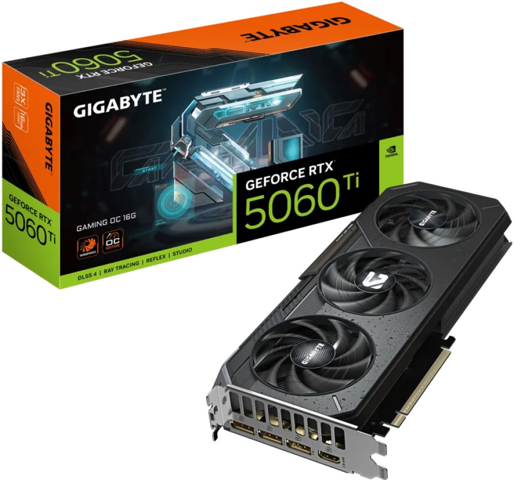 Видеокарта RTX5060Ti 16Gb Gigabyte GAMING OC