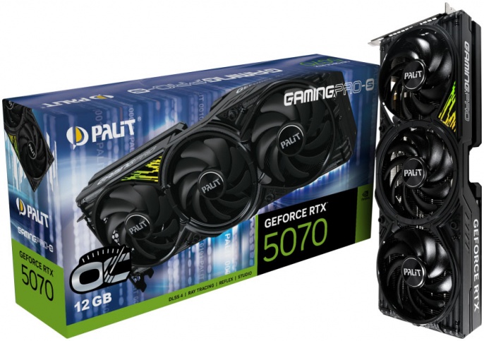 Видеокарта RTX5070 12Gb Palit GAMINGPRO-S OC