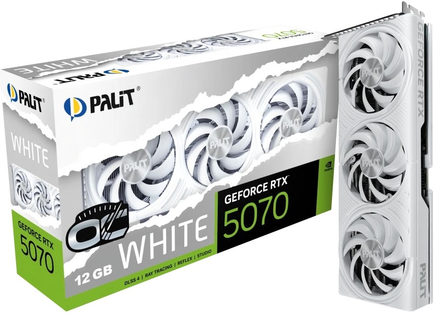 Видеокарта RTX5070 12Gb Palit WHITE OC NV