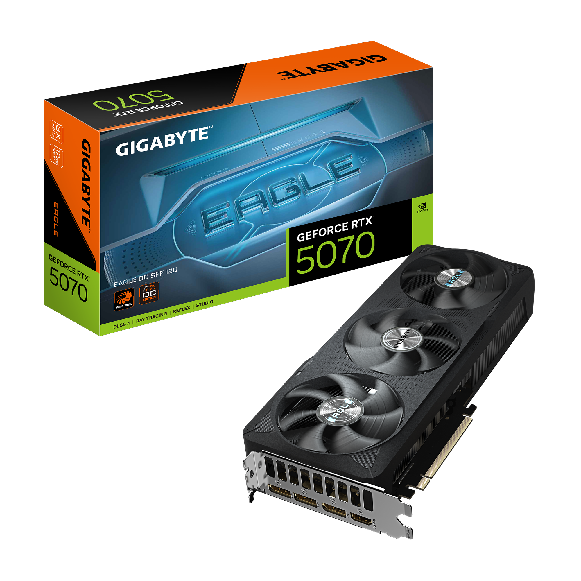 Видеокарта RTX5070 12Gb Gigabyte EAGLE OC