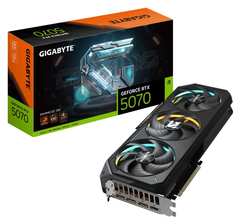 Видеокарта RTX5070 12Gb Gigabyte GAMING OC