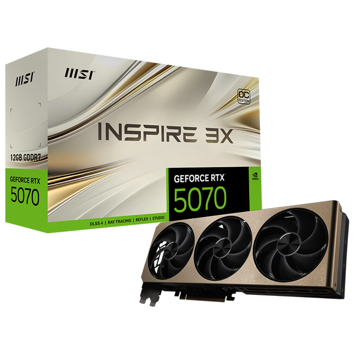 Видеокарта RTX5070 12Gb MSI INSPIRE 3X OC