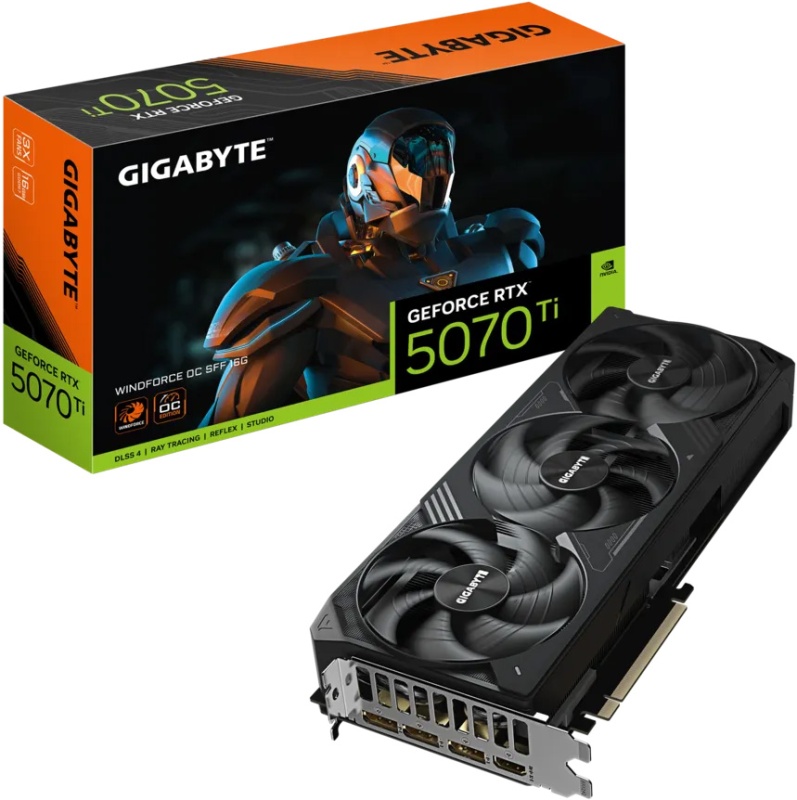 Видеокарта RTX5070Ti 16Gb Gigabyte WF OC