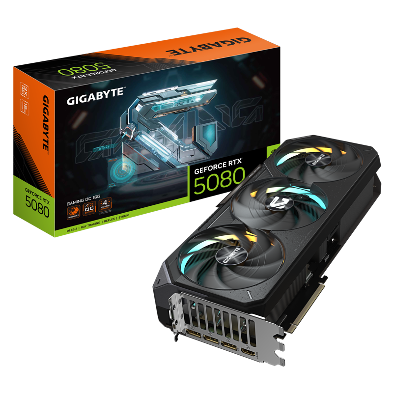 Видеокарта RTX5080 16Gb GIGABYTE GAMING OC